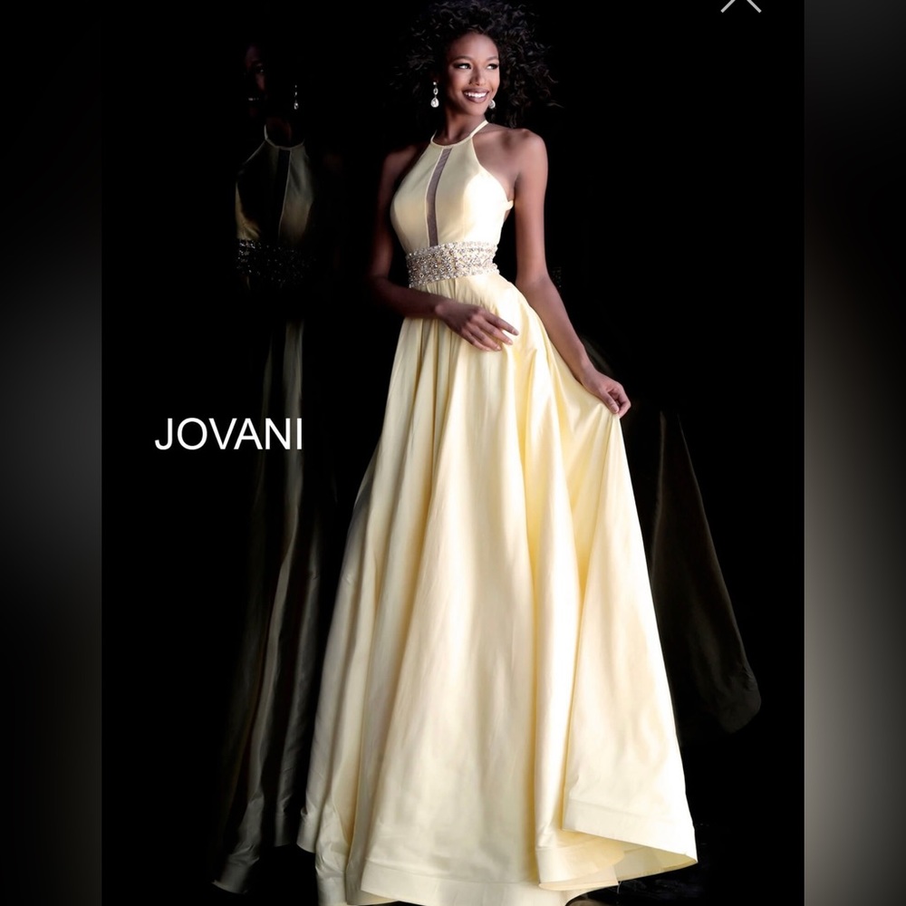 Jovani yellow dress NWT
